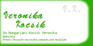 veronika kocsik business card